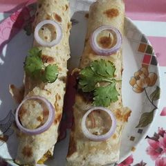 A picture of Paneer roll.
