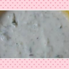 A picture of Hung Curd.garlic.dip.