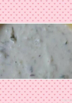 A picture of Hung Curd.garlic.dip.