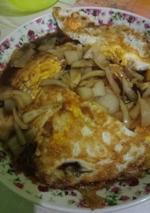 Foto resep Telur ceplok kuah kecap asam manis