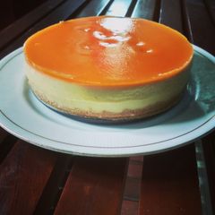 A picture of Mango Cheese Cake.