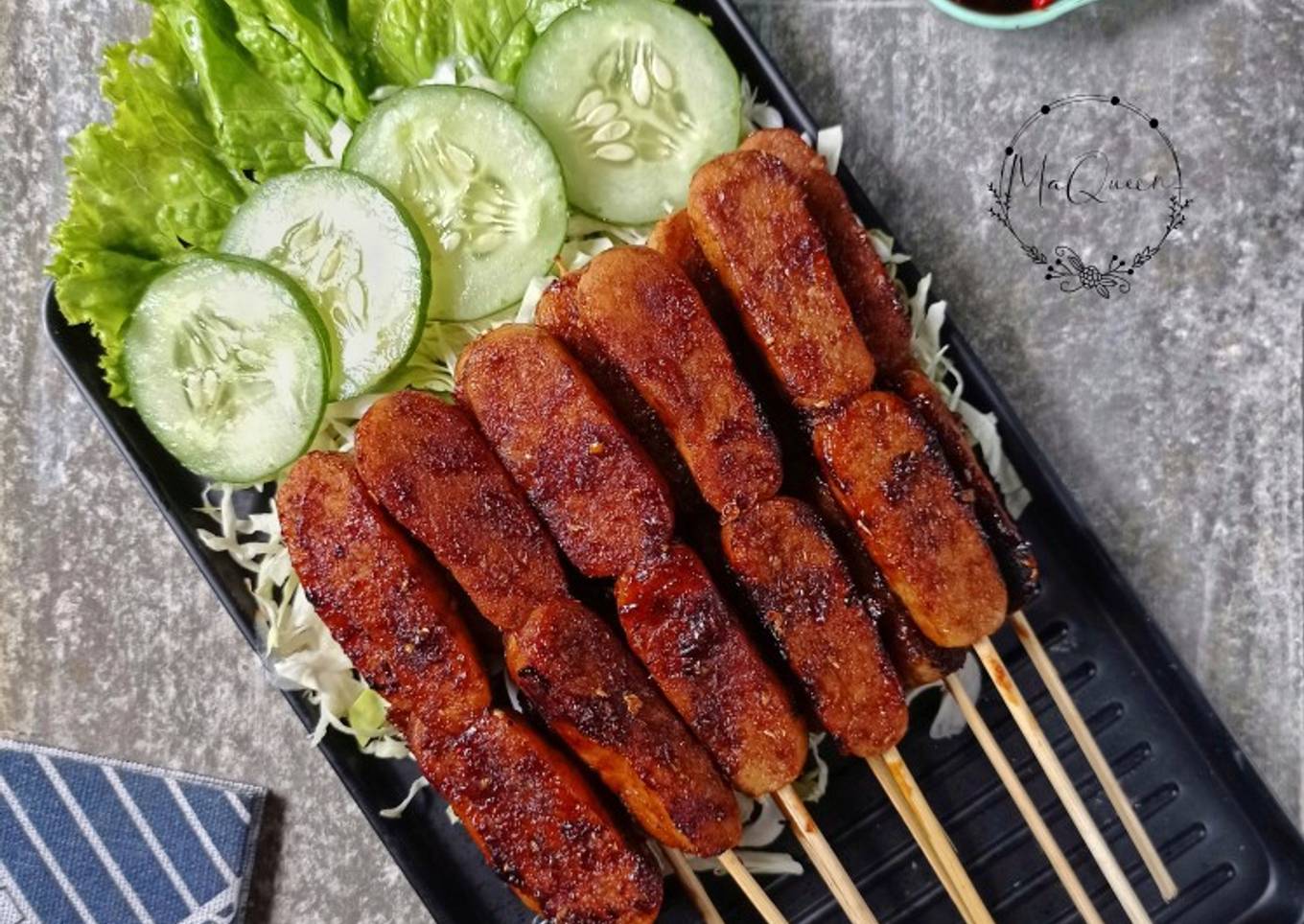 Sate gembus bumbu kecap