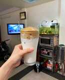 Cà phê bọt biển - dùng nước cốt cà phê đen (không dùng cf hòa tan)