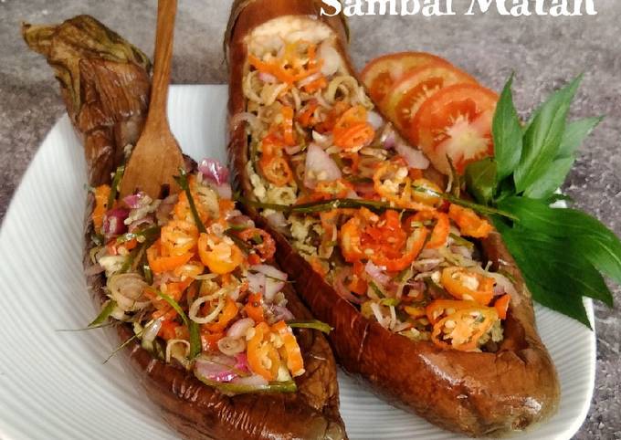 Standar Resep bikin TERONG 🍆 OREK PUTIH TELUR SAMBAL MATAH  nikmat