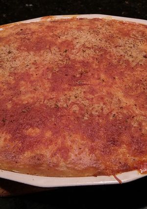 A picture of Greek Moussaka.