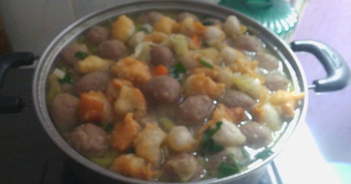 Resep Sup Baso Siomay Kering Oleh Yunita Nieta Cookpad