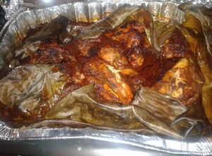 Una foto de Pollo en barbacoa
