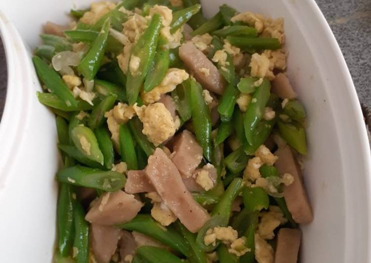 Telur orak arik buncis baksoo