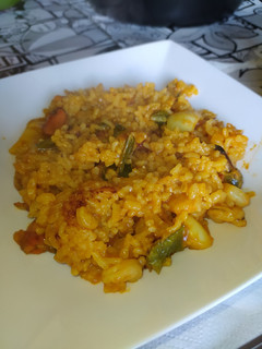 Una foto de Arroz de marisco con cecofry