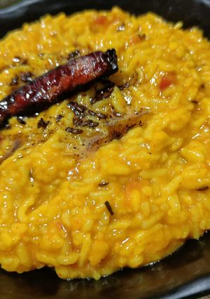A picture of Restourent Style Moong Dal Khichdi.