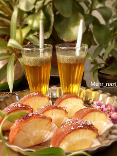 عکسی از دستور کیک شربتی زعفرونی، کیک_باقلوا