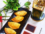 Flaky layered samosa