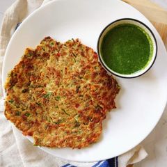 A picture of ✨Healthy Oats Veggie Chilla💪😋.