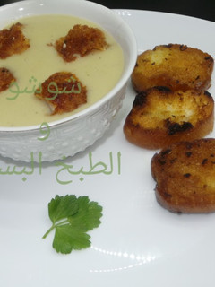 صورة لوصفة حساء البطاطا بالجبن والدجاج