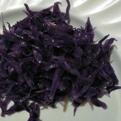 A picture of Fried Purple cabbage.