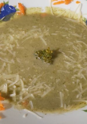 Una foto de Crema de Brócoli y Zanahoria