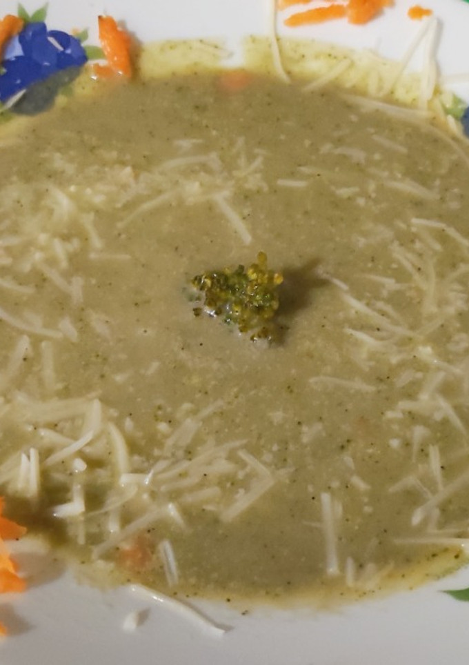 Una foto de Crema de Brócoli y Zanahoria