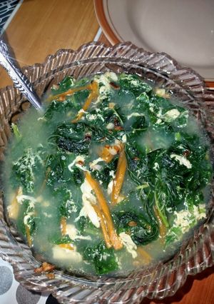 Foto resep Sub bayam telur