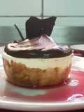Tarta fría de limón y ganache de chocolate