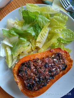 Una foto de Calabaza rellena al horno