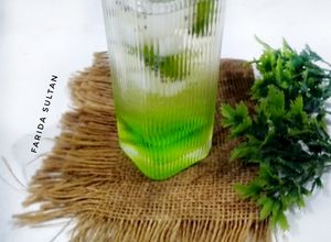 Foto resep Es Mojito Sirup Melon