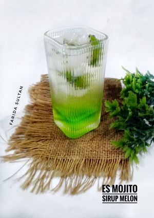 Foto resep Es Mojito Sirup Melon