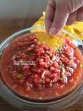 Fresh Tomato Salsa 🍅 & Deep Fried Tortilla Chips