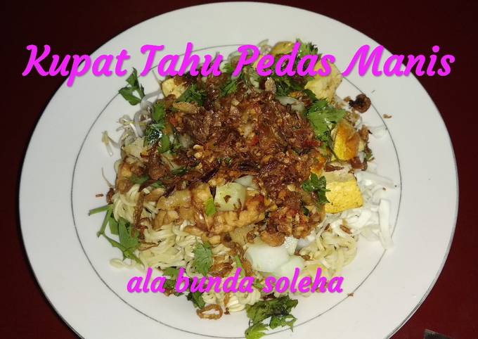 Kupat Tahu Pedas Manis