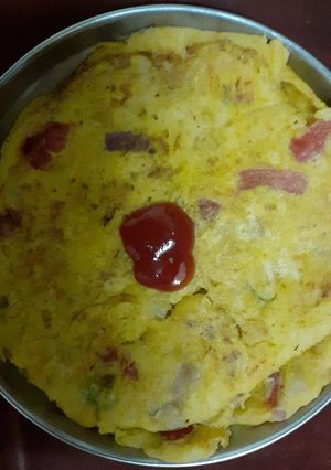 A picture of Rice flour and besan chilla.