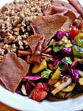 Mujadara with Lentils and Fattoush