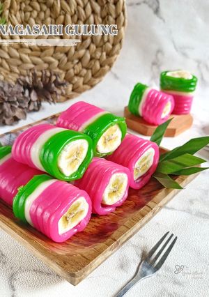 Foto resep Nagasari gulung