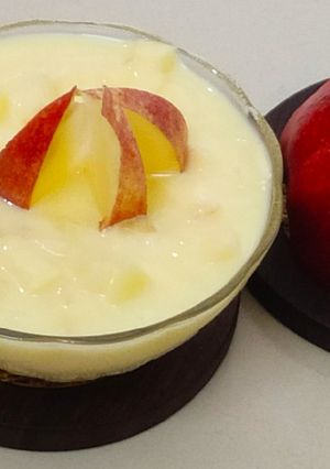A picture of Apple Custard Salad.
