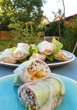 Une photo de Rouleaux frais au quinoa