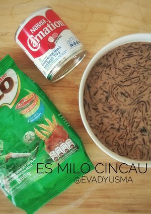 Foto resep Es milo cincau serut