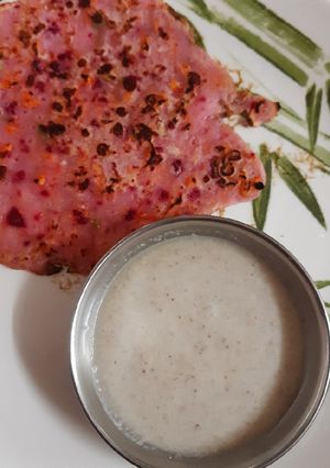 A picture of Instant mix veg rawa dosa.