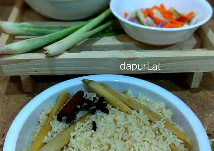 Arahan Memasak Nasi Serai (Hidangan Nasi Maraton Ramadhan) yang Mudah