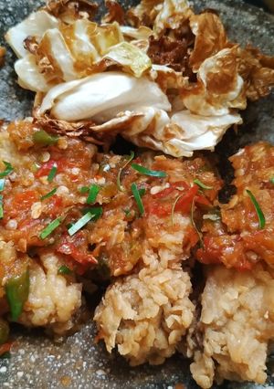 Foto resep Ayam Krispi Geprek Sambal Bawang