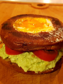 A picture of Avocado egg sandwich.
