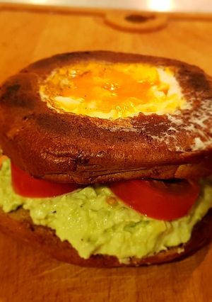A picture of Avocado egg sandwich.