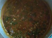A picture of pumpkin leaf palm oil
