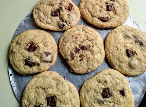 Una foto de Galletas con chispas de chocolate