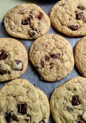 Una foto de Galletas con chispas de chocolate