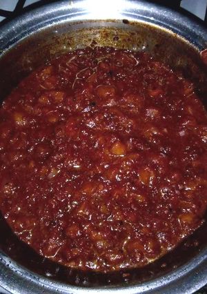 Una foto de Salsa a base de tomate de árbol