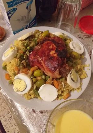 صورة لوصفة رز في الفرن