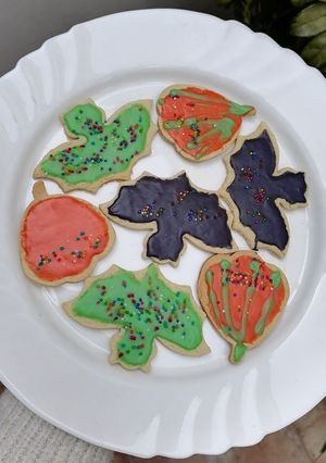 Una foto de Galletas de naranja para Halloween 👻🎃