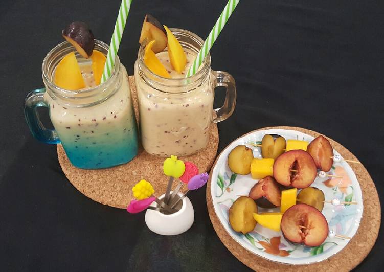 Step-by-Step Guide to Prepare Quick Plum &amp; Mango Smoothie