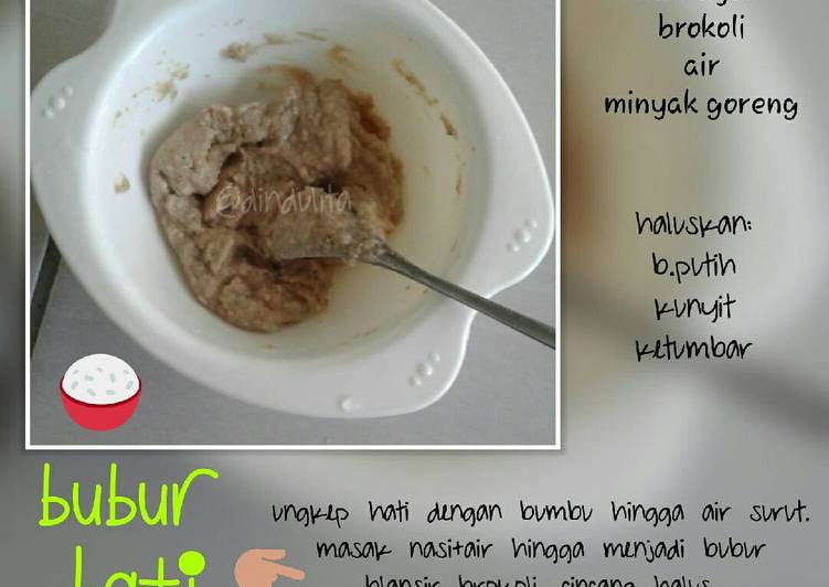 Resep: Bubur Hati Brokoli Praktis