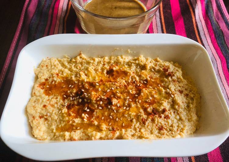 Hummus con y sin tahini