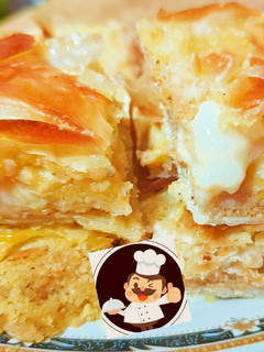 صورة لوصفة جلاش بالسميد🧑🍳البسبوسه والكريمه