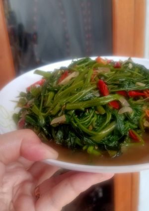 Foto resep Cah Kangkung Pedas